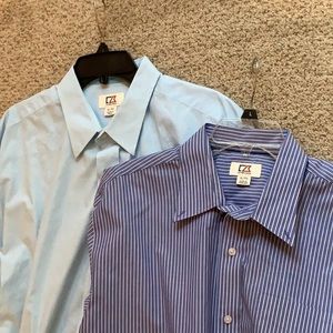 2 Like New Cutter And Buck XL Button Downs No Damage